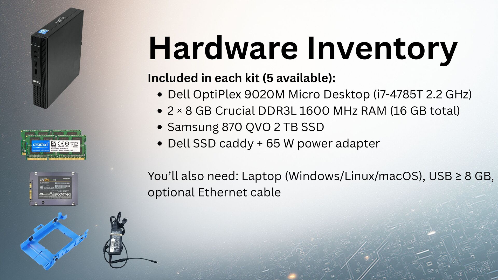 Slide 5 of 17 from 'Node Builder Workshop – Build a Start9OS Bitcoin Node' (2025-11-13)