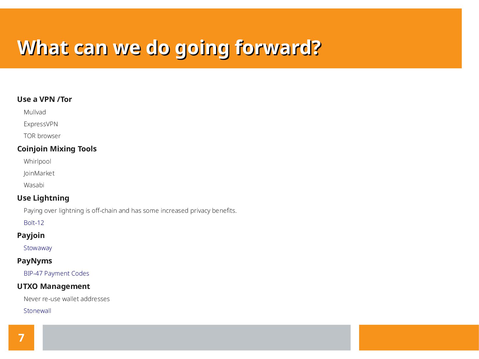 Slide 7 of 7 from 'Why Privacy Matters — Meetup' (2022-08-11)