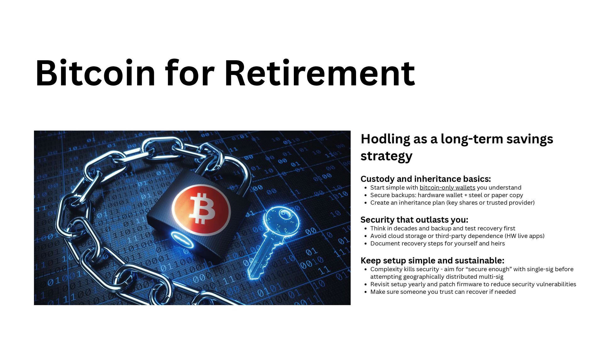 Slide 11 of 18 from 'Bisq To Bitcoin Retirement 2025 10 10' (2025-10-10)