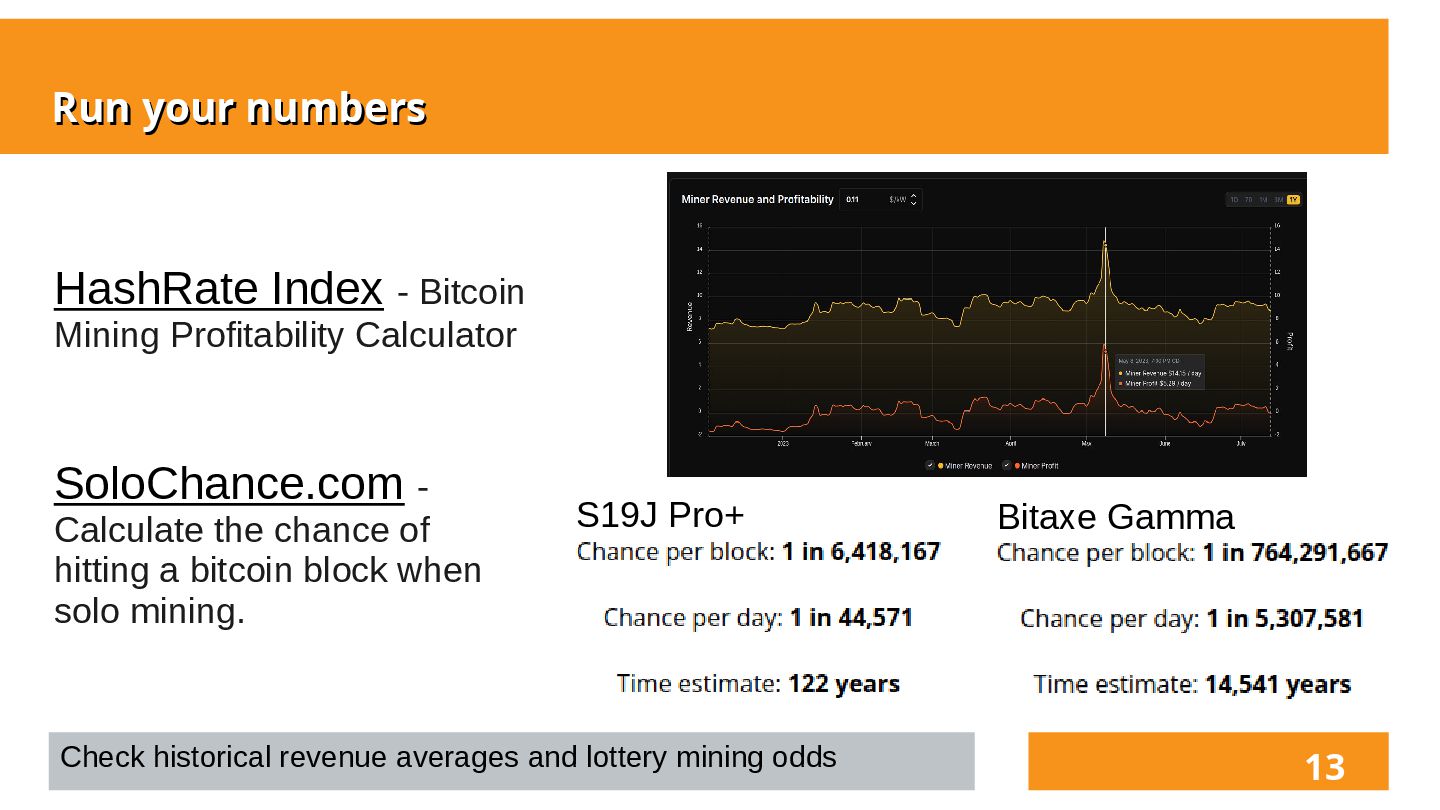 Slide 11 of 26 from 'Decentralized Home Mining w/ Bitaxe' (2025-04-01)