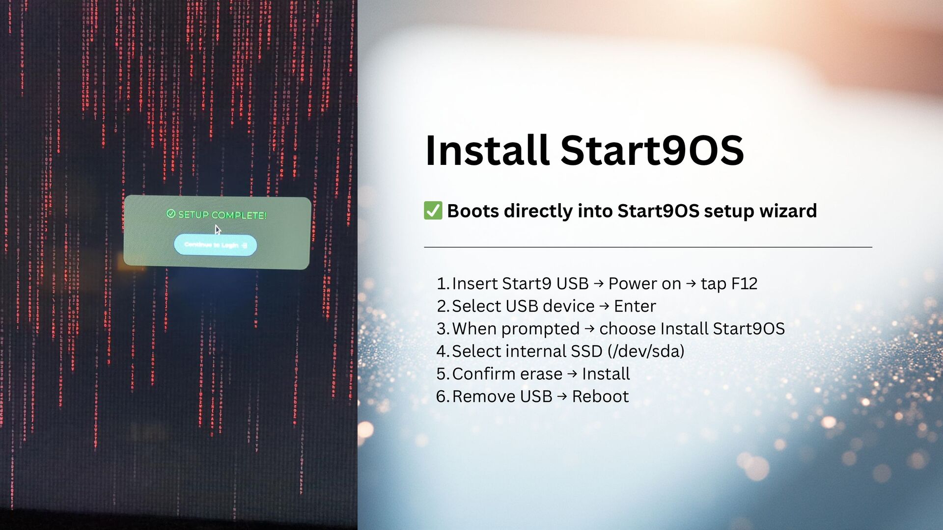 Slide 11 of 17 from 'Node Builder Workshop – Build a Start9OS Bitcoin Node' (2025-11-13)