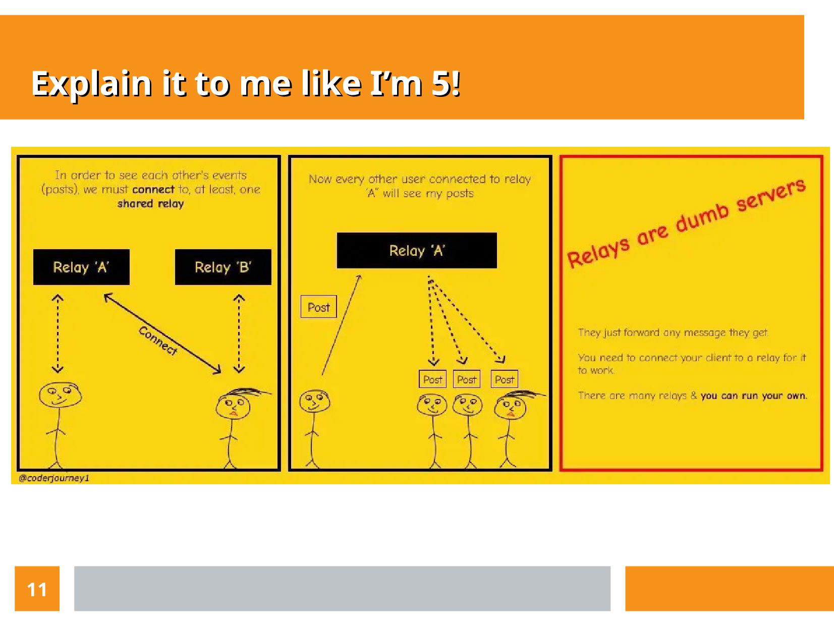 Slide 11 of 17 from 'What Is NOSTR? Meetup' (2023-01-12)