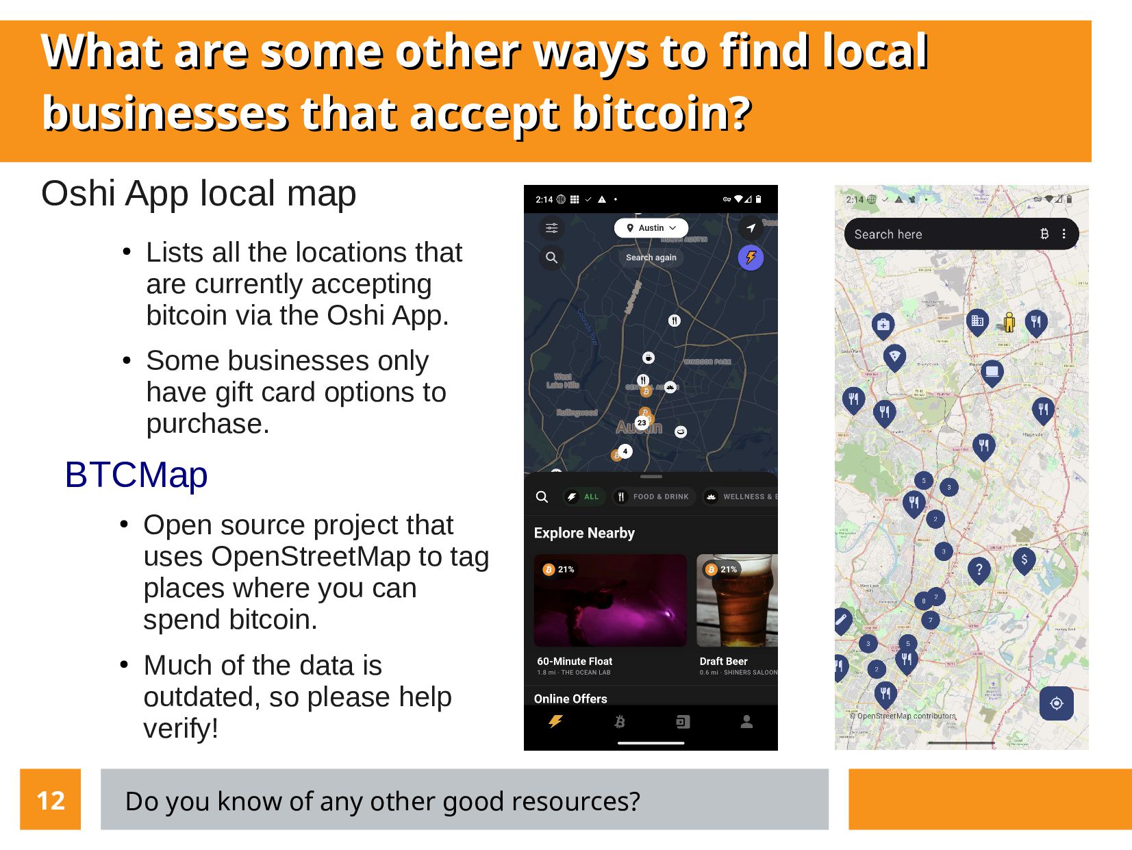 Slide 12 of 21 from 'Cashu Mints Meetup 10 2023 03 09' (2023-03-09)