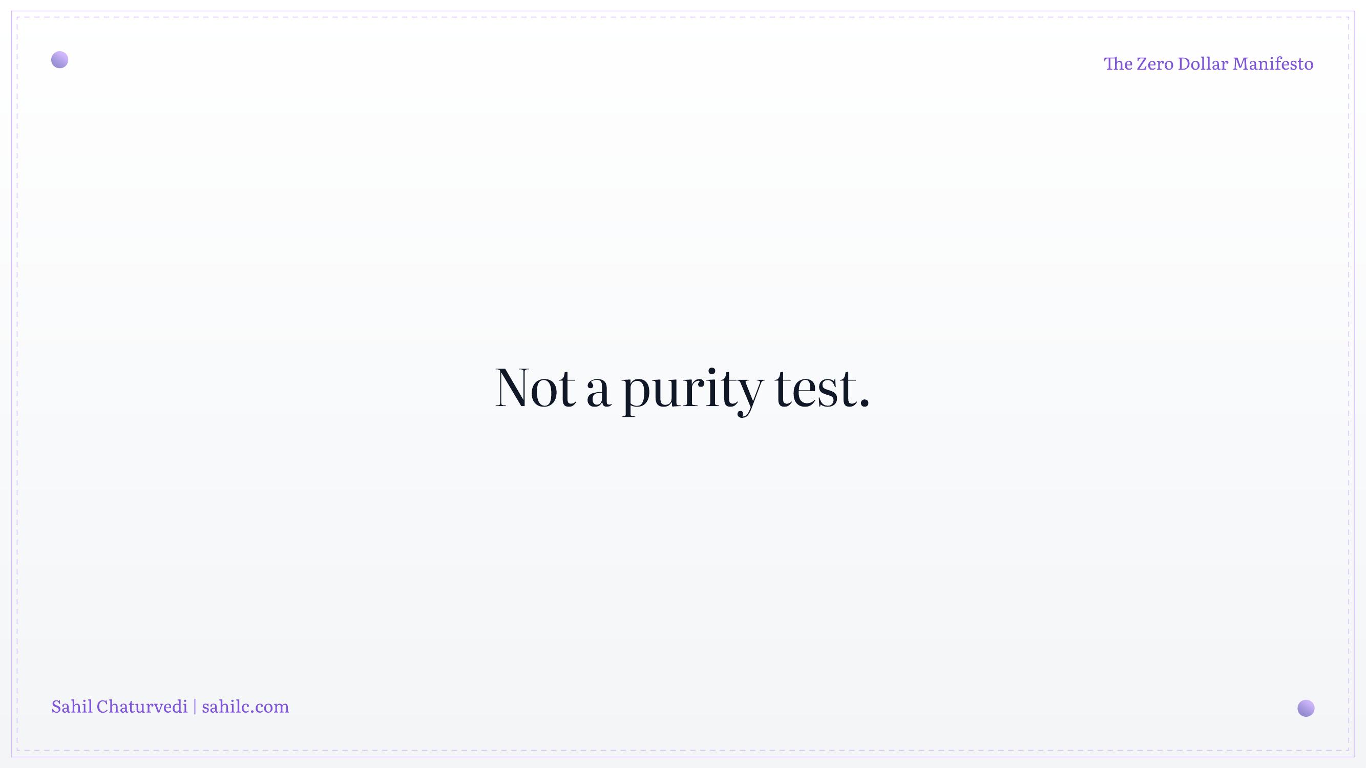 Slide 12 of 28 from 'Zero Dollar Manifesto' (2024-06-22, Sahil Chaturvedi). Part of a presentation covering: getonzero, bitcoin-only, personal-finance, sound-money, sovereignty.