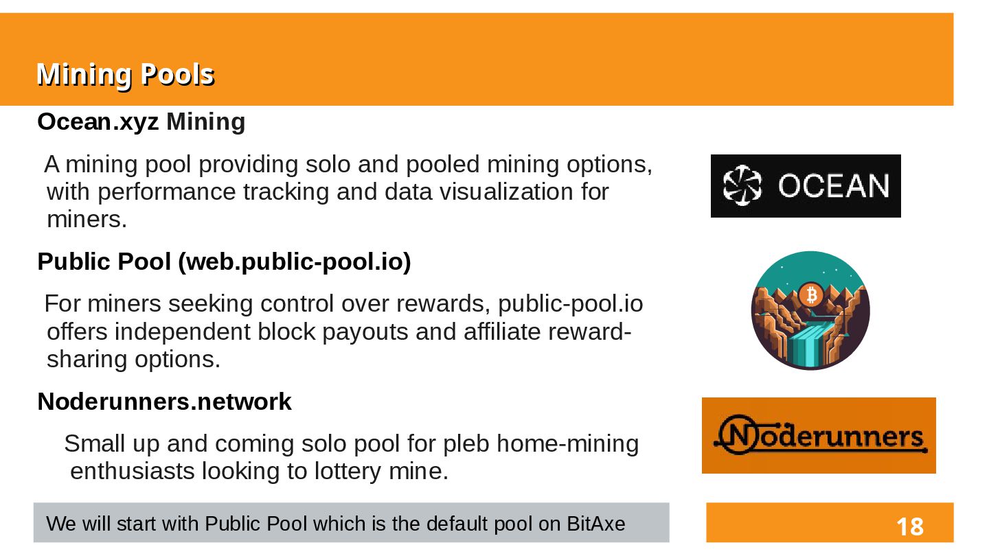 Slide 13 of 26 from 'Decentralized Home Mining w/ Bitaxe' (2025-04-01)