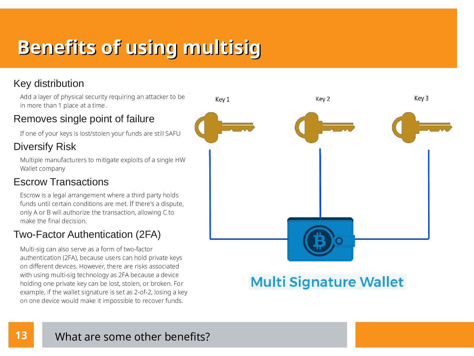 Slide 13 of 16 from 'What is Multisig — Meetup' (2022-12-08)