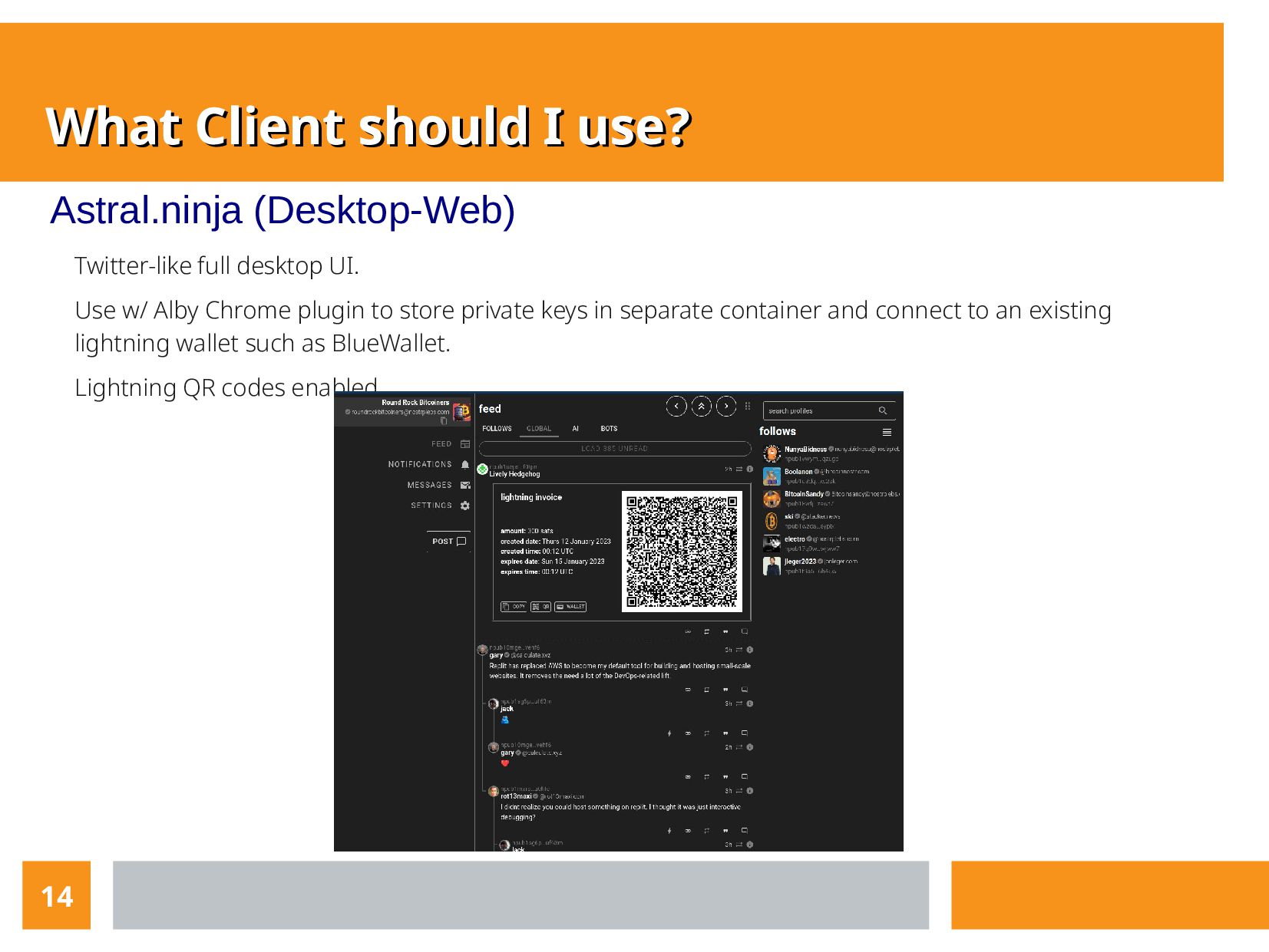 Slide 14 of 17 from 'What Is NOSTR? Meetup' (2023-01-12)