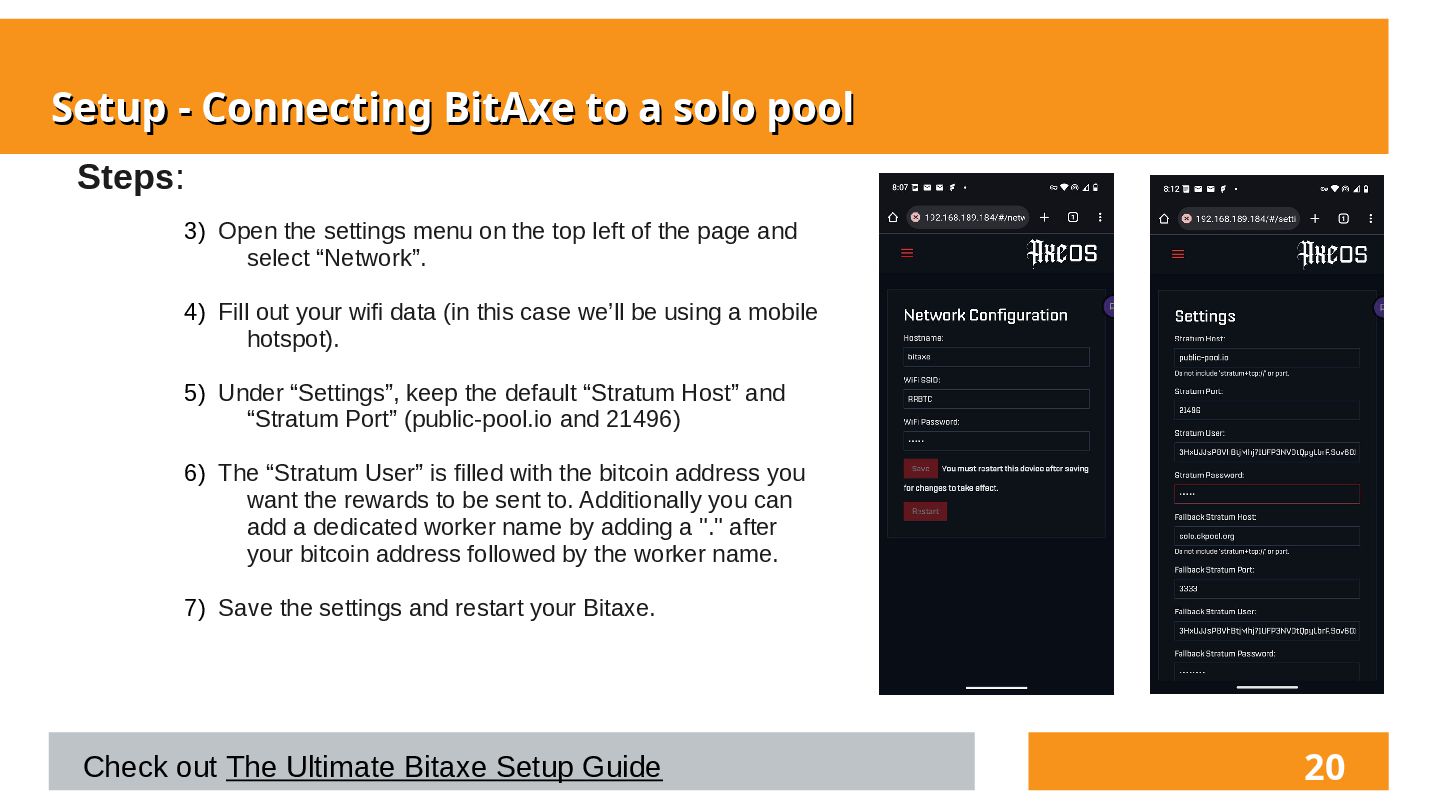 Slide 15 of 26 from 'Decentralized Home Mining w/ Bitaxe' (2025-04-01)