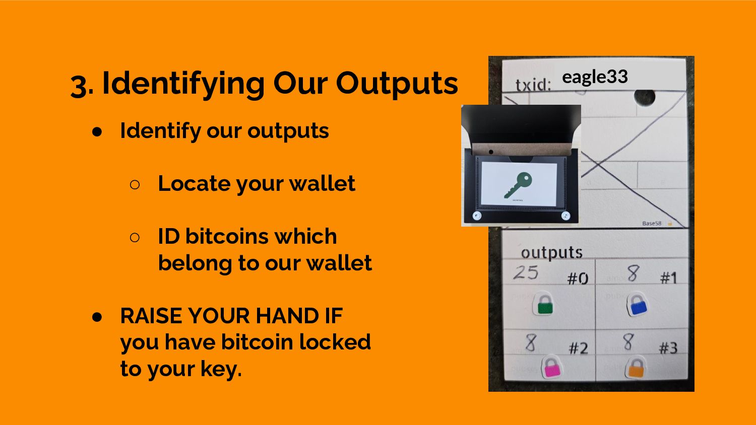 Slide 16 of 43 from 'Round Rock Bitcoiners #26 – LARP Presentation' (2024-07-29, RRBTC). Part of a presentation covering: larp, lightning, security, cosigners, lnbits.