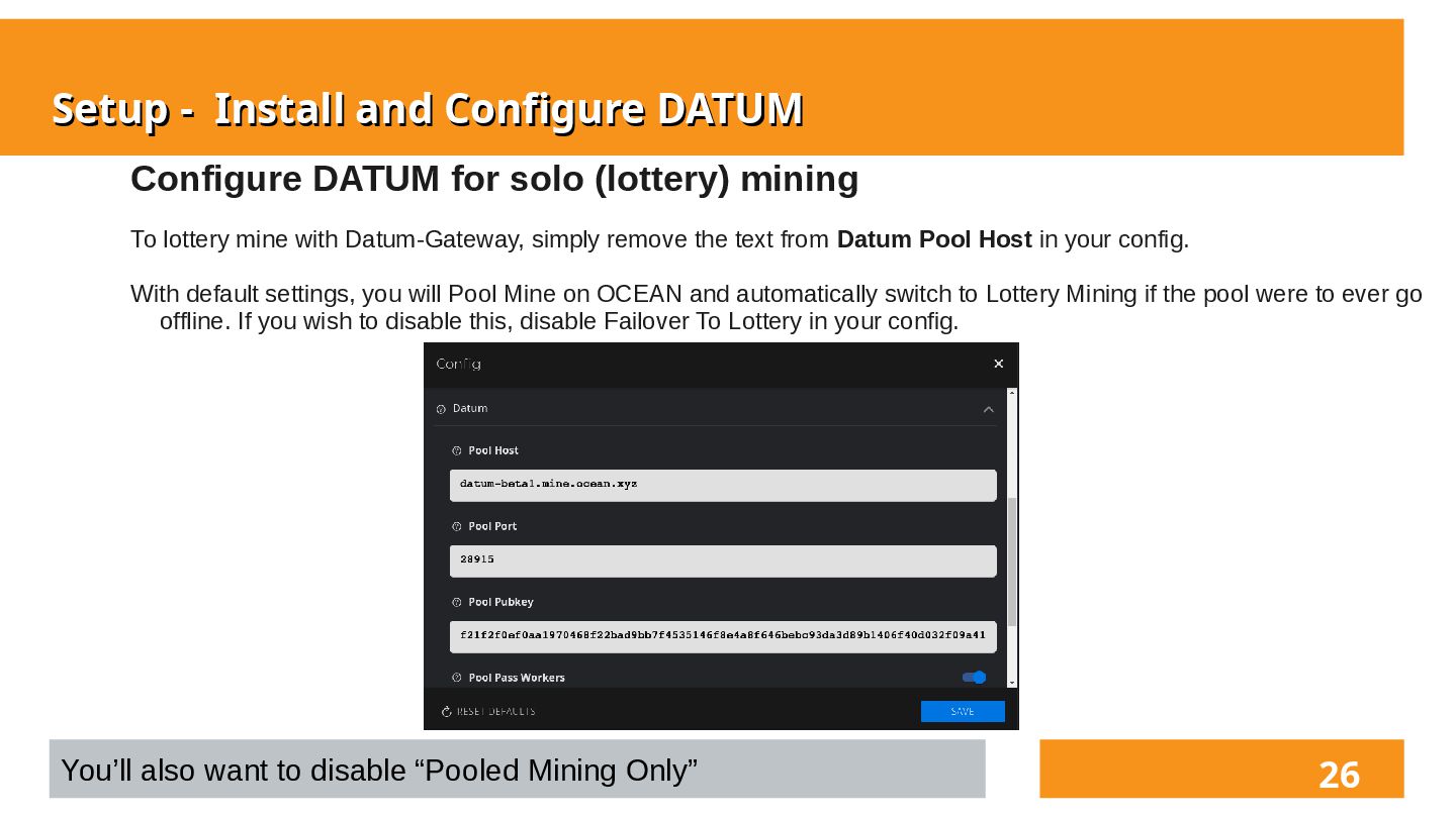 Slide 21 of 26 from 'Decentralized Home Mining w/ Bitaxe' (2025-04-01)